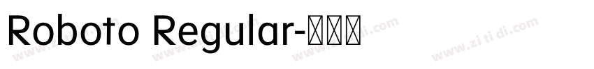 Roboto Regular字体转换